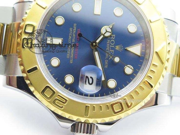 MiroTime 0207 Unisex Yacht-Master 116622 JF Best Edition SS YG Blue Dial On Bracelet A 3916